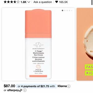 Drunk Elephant C-Tango Eye Cream - White and Coral